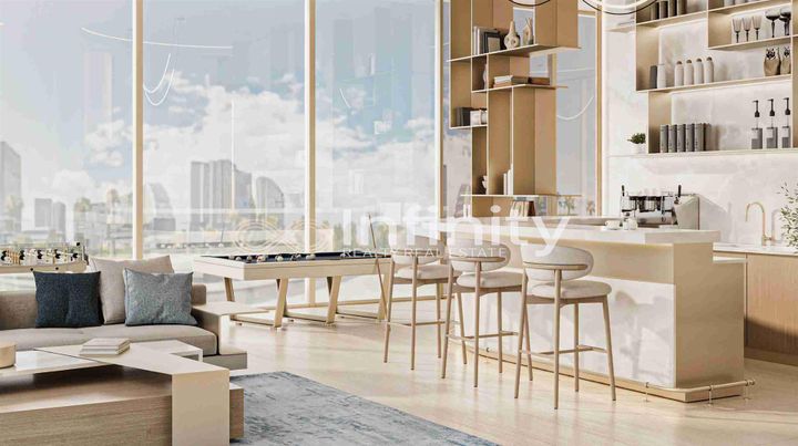 Apartamento de estudio de lujo con vistas impresionantes de alta ROI en Dubailand